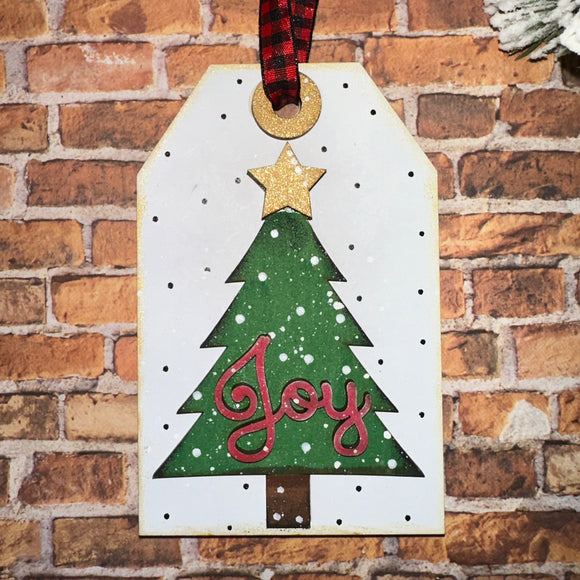 Gift Tag Christmas Tree gift card holder/ornament